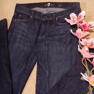 7 for all mankind dark wash jeans